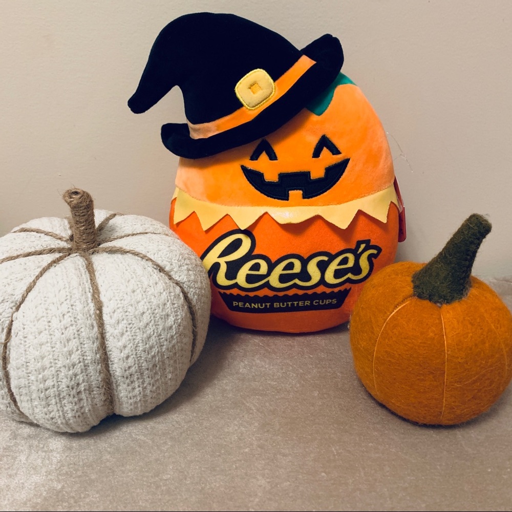 Squishmallow Paige Pumpkin 🎃, Reese’s Peanut Butter Cups, Halloween 👻, 8” New